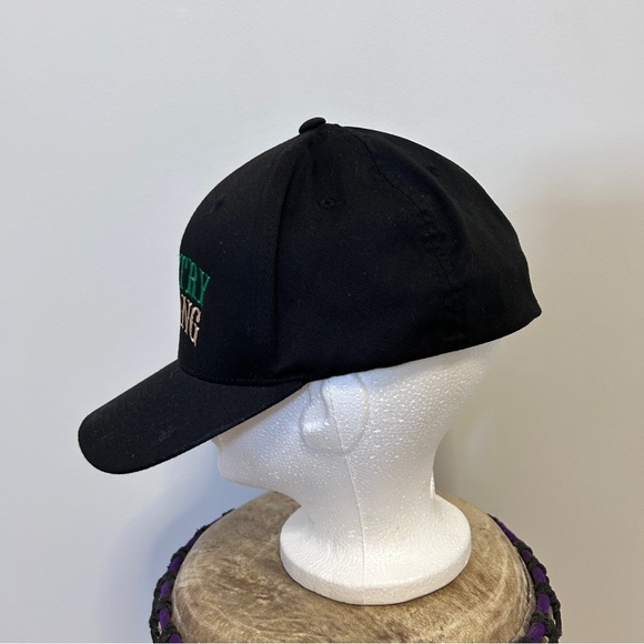 Country Strong Baseball Cap FlexFit Black Unisex Festival Cowboy Cowgirl L/XL - Picture 4 of 11